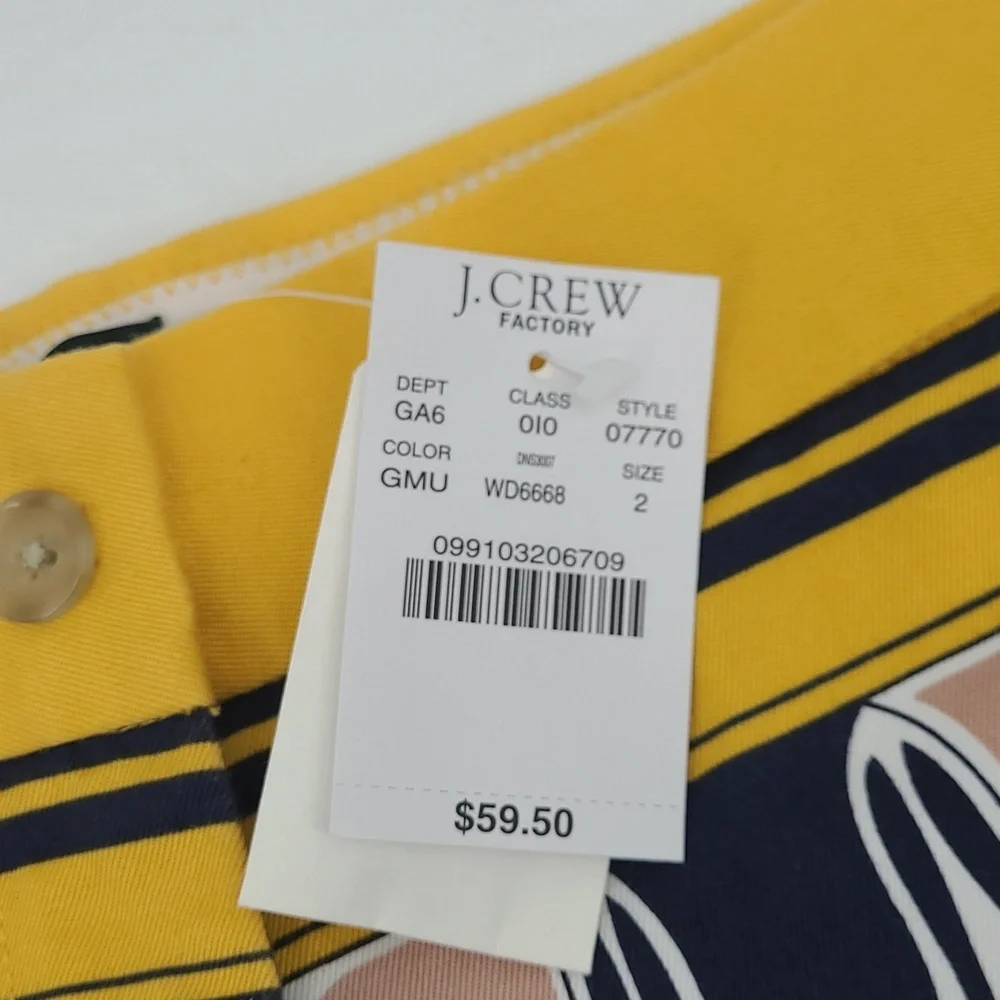 NWT J. Crew Stretch‎ City Fit Shorts Women's size 2
